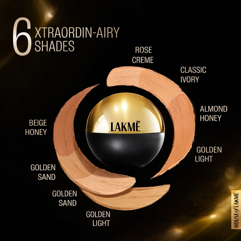 Lakme Xtraordin-airy Mattereal Mousse Foundation, Matte Finish, Minimizes Pores, Has SPF8, 05 Beige Honey 25g